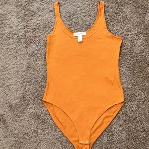 FOREVER 21 | Mustard colored bodysuit top
